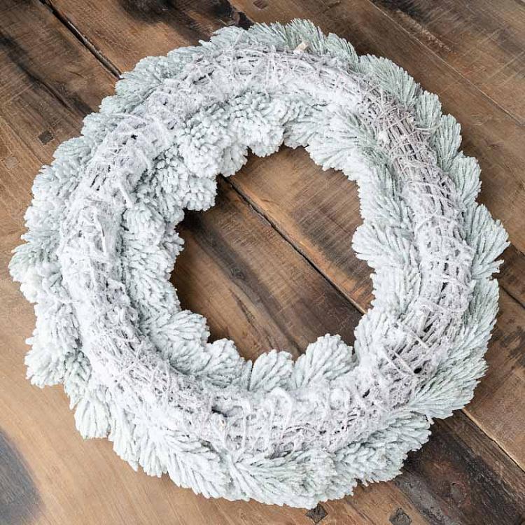 Заснеженный сосновый венок Wreath Pine With Snow 51 cm