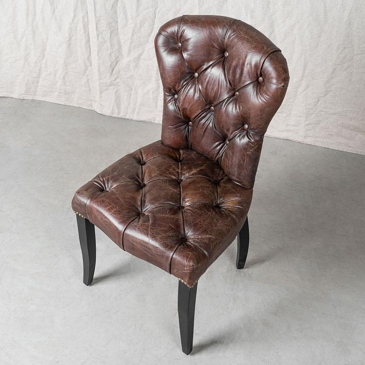 Стул Честер, чёрные ножки Chester Dining Chair, Black Wood
