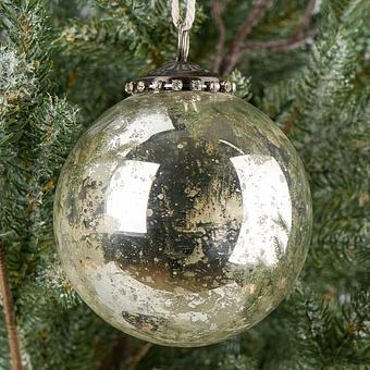 Xmas 4 Inches Antique Silver Top Star 10 cm