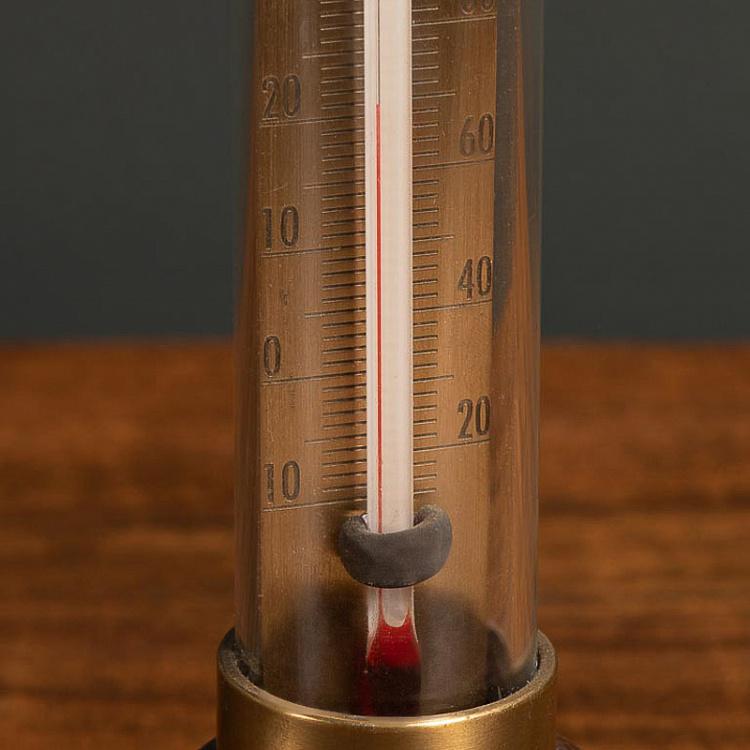 Круглый термометр на кожаной подставке Round Leather Base Thermometer