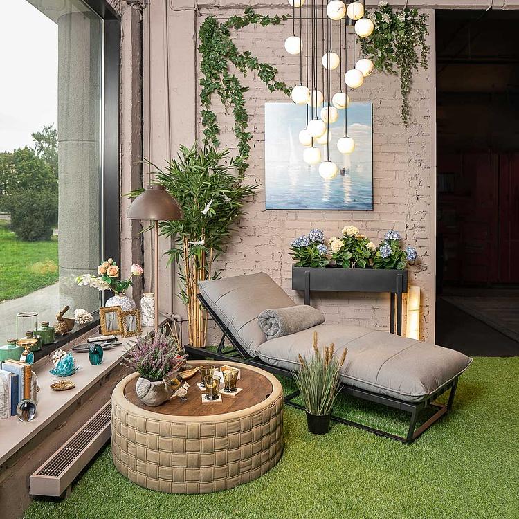 Искусственная кустовая осока с коричневыми султанами Sedge Bush With Brown Sultans 60 cm