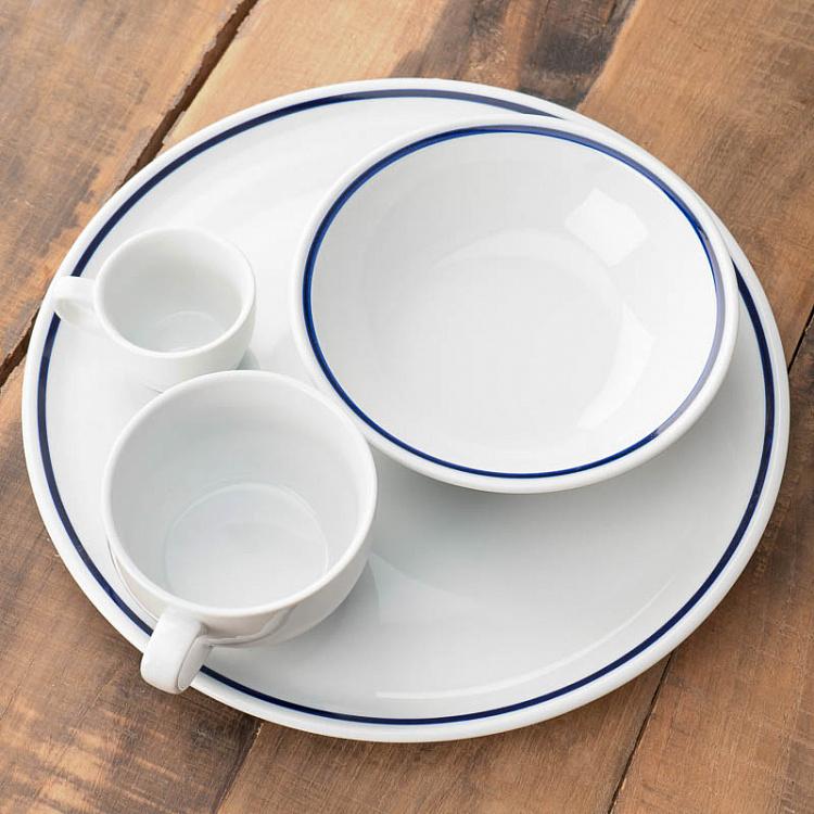 Тарелка для супа Синяя полоска, S Filo Blue Soup Plate Small