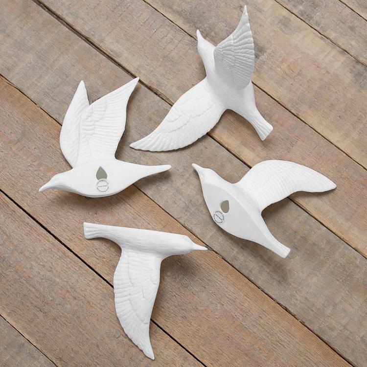 Настенное украшение Пять птиц Set Of 5 Birds In China Bone