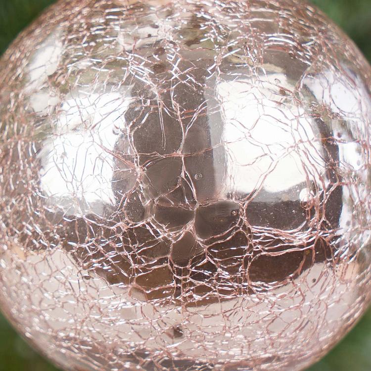 Ёлочная игрушка Пинки Glossy Glass Ball Aged Pink 8 cm