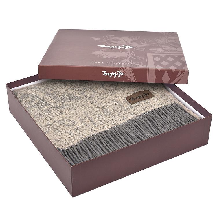 Коричневый хлопковый плед Магнолия, 130x180 см Magnolia Plaid Brown 130x180 cm