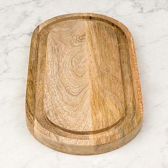 Деревянная доска Oval Wooden Serving Board - ракурс 2