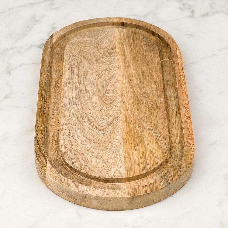 Деревянная доска Oval Wooden Serving Board - ракурс 2
