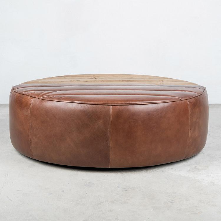 Круглый журнальный стол Шебби, восстановленная древесина Shabby Round Coffee Table, GERT