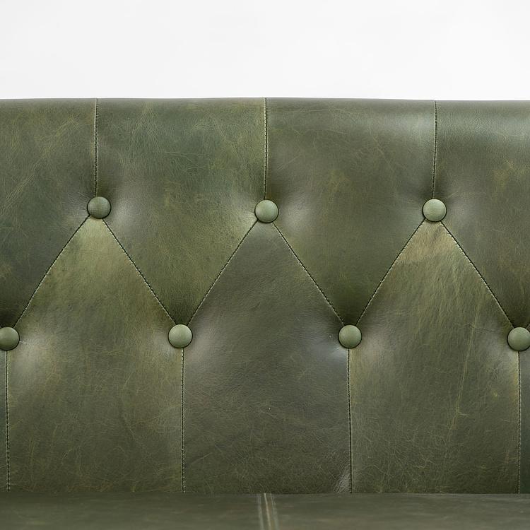 Двухместный кожаный диван Маршал, песочные ножки Marshall 2 Seater, Oak Sandwashed Leather