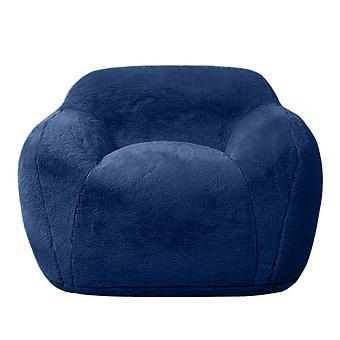 Кресло Snug Chair искусственный мех Big Bear Blue - ракурс 2