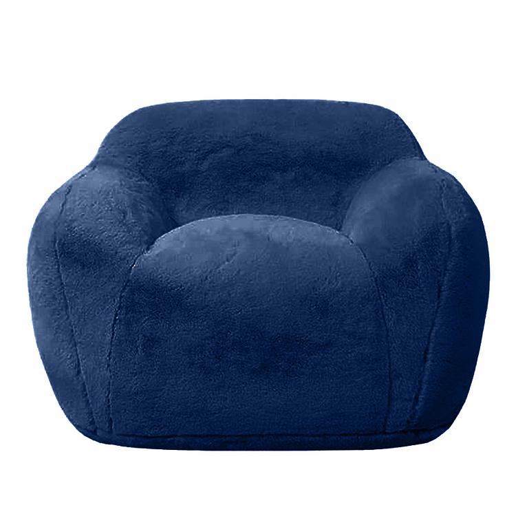 Кресло Snug Chair искусственный мех Big Bear Blue - ракурс 2