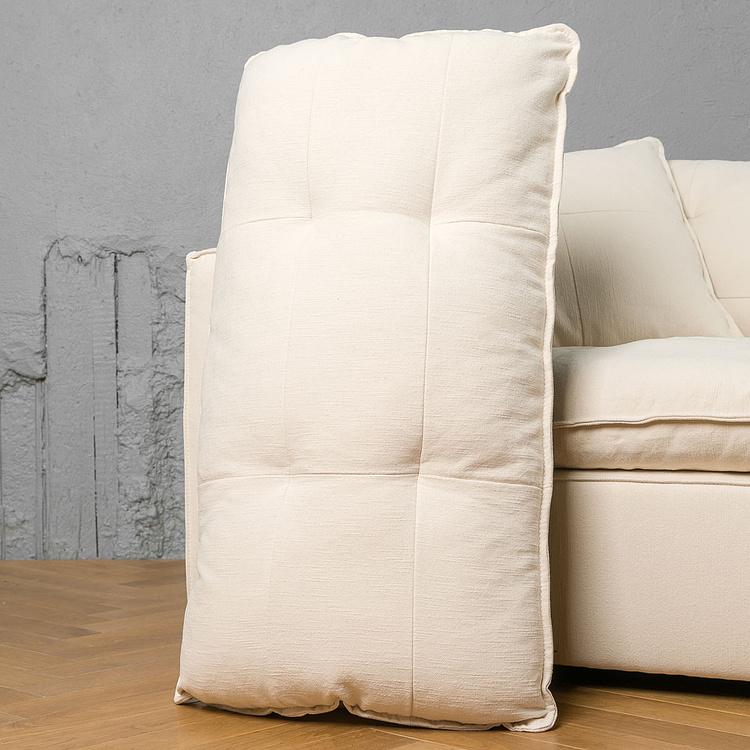 Трёхместный льняной диван Сити, ножки цвета латуни City 3 Seater, Brass Metal Linen RM