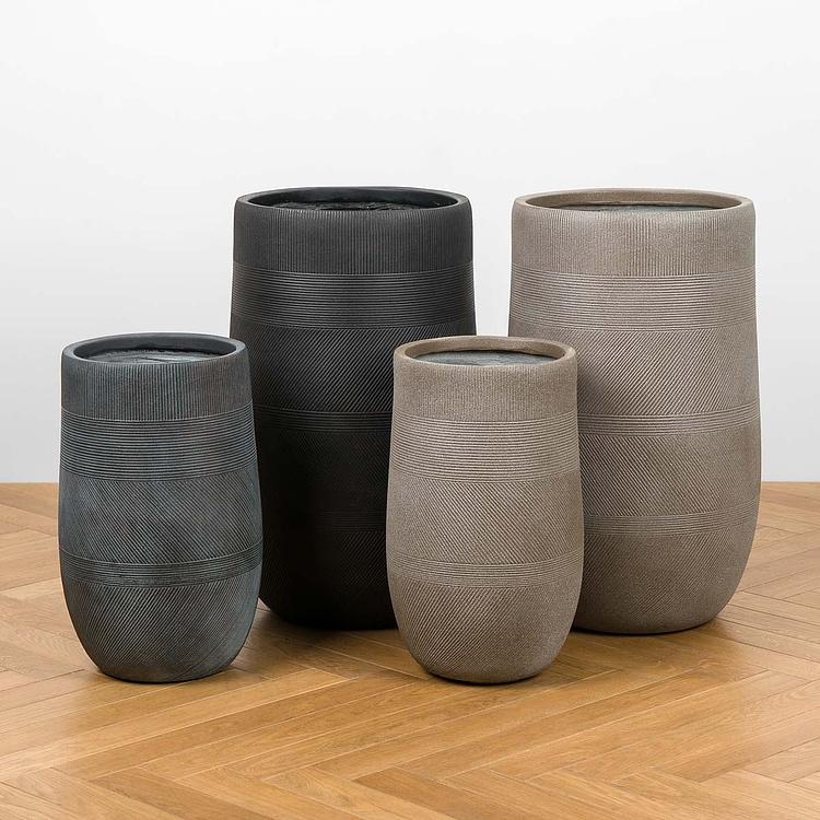 Кашпо Ergo Graphics Tall Pot Oxide Copper Patina Small - ракурс 6