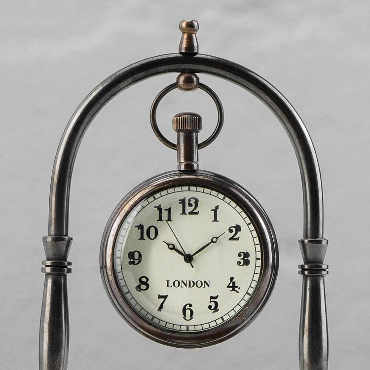 Настольные часы с компасом в основании Compass Base Clock Small