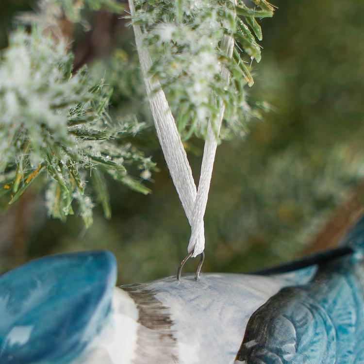 Ёлочная игрушка Синяя птичка Blue Bird 2 9,5 cm