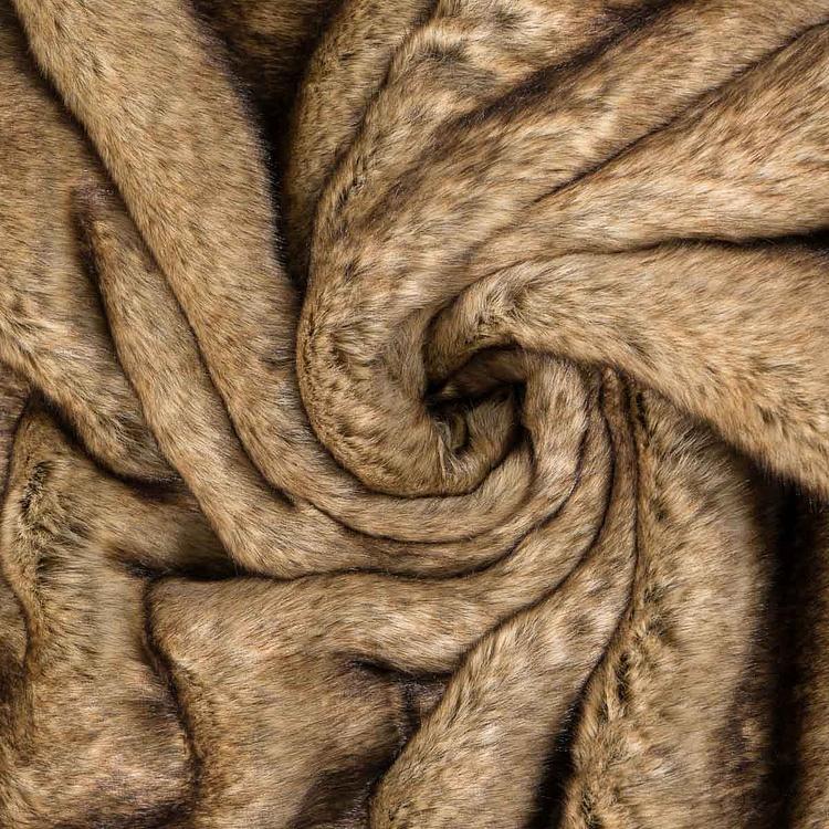 Плед Alaska Throw Large искусственный мех Arсtic Wolf - ракурс 3