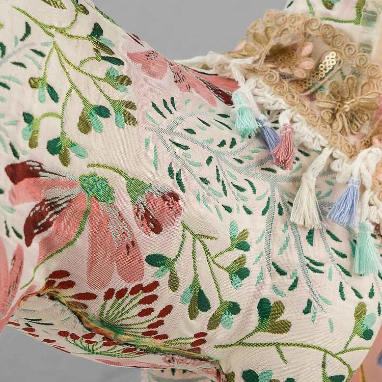 Статуэтка Олень с цветочным узором и золотыми рогами Floral Deer With Golden Horns