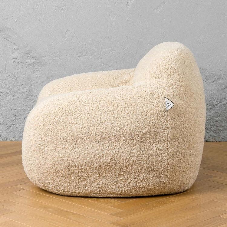 Кресло Snuggy Chair искусственный мех Shearling Natural - ракурс 3