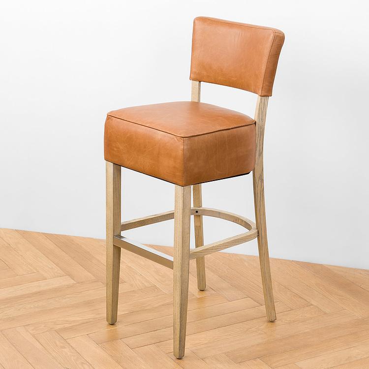 Барный стул Негрони, светлые ножки Negroni Barstool, Oak Brown