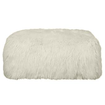 Пуфик Alaska Rectangular Pouf Small искусственный мех Mongolia Cream