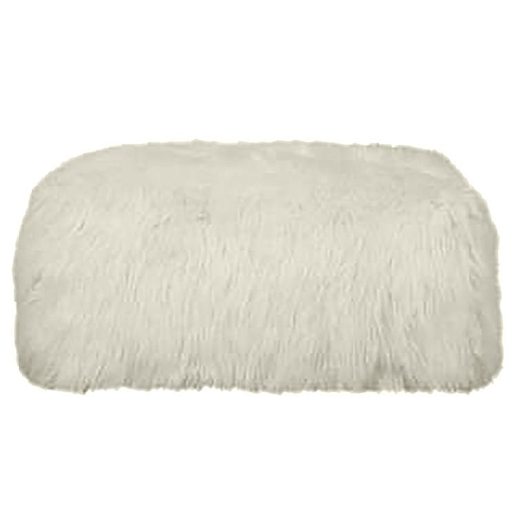 Пуфик Alaska Rectangular Pouf Small искусственный мех Mongolia Cream