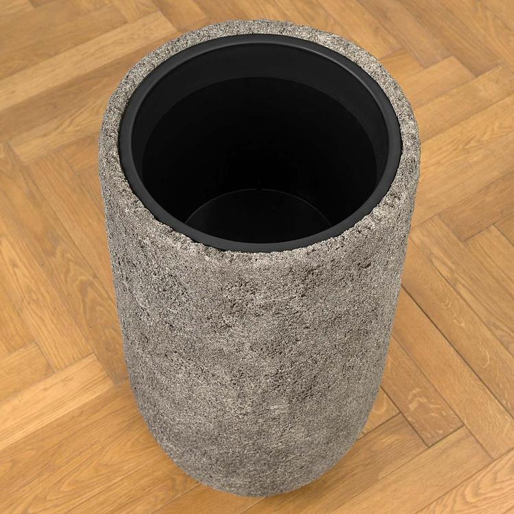 Кашпо Effectory Terra Tall Pot Grey Beige Large - ракурс 2