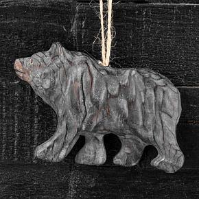 Hanging Wooden Bear 11,5 cm