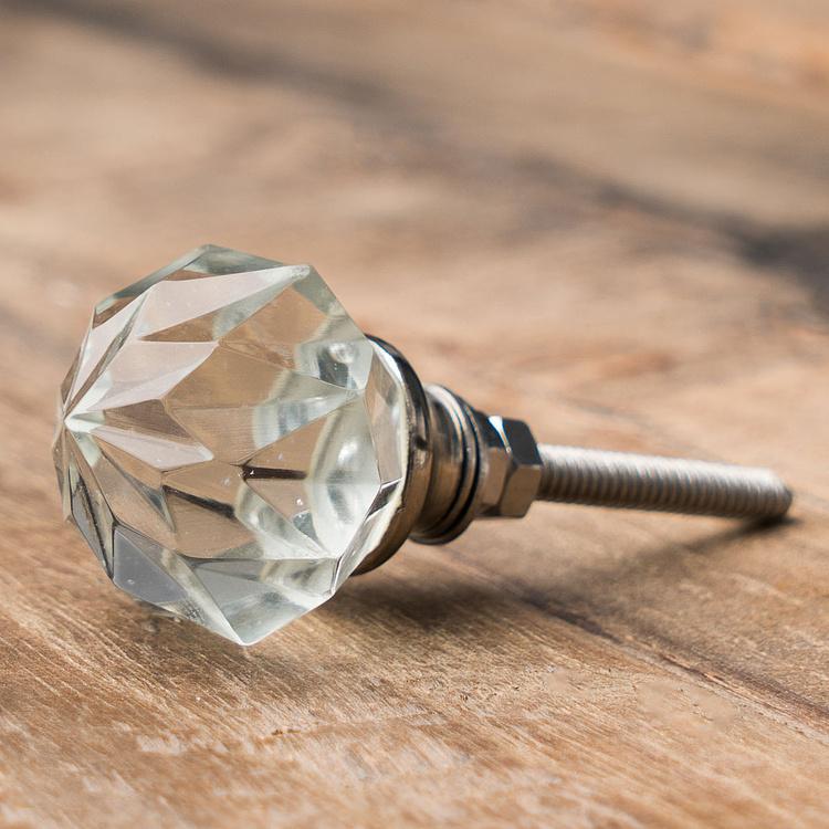 Набор из пяти мебельных ручек Антверпен Set Of 5 Knobs Clear Glass Anvers