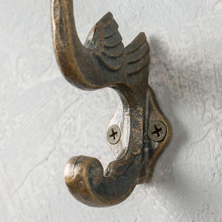 Двухрожковый чугунный крючок Журавль Crane Wrought Cast Iron Hook
