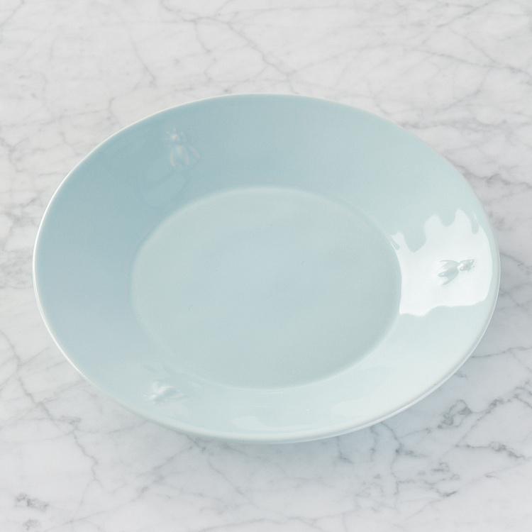 Abeille Ceramic Blue Dessert Plate