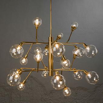 Люстра Covalent Light 2 Tiers Pendant латунь Brass