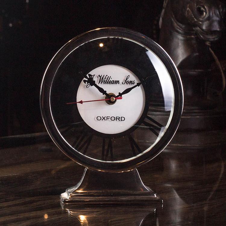 Настольные часы Оксфорд Clock Aluminium Nickel