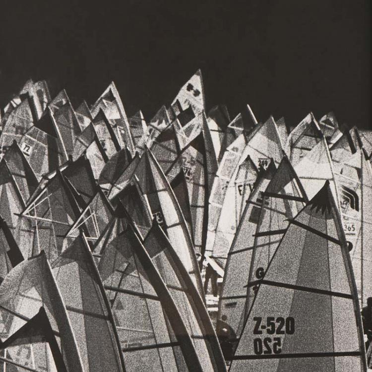 Панорамный фото-принт в раме Парусники, правая часть Windsails Panoramic 3 Right