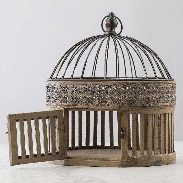 Клетка для птицы из дерева и металла Валанс Valence Wood And Iron Cage