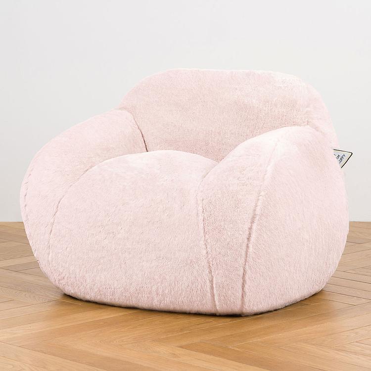 Кресло Baby Snug Chair искусственный мех Big Bear Pink