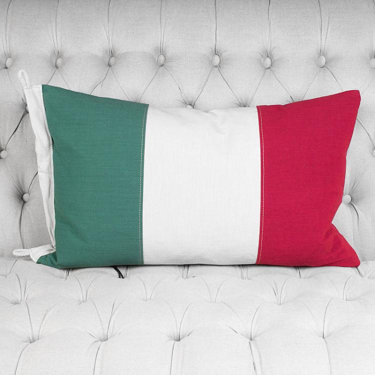 Декоративная подушка с флагом Италии, S Flag Cushion Italy Small