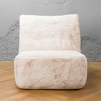 Кресло Lomfy Chair искусственный мех Big Bear Cream - ракурс 2