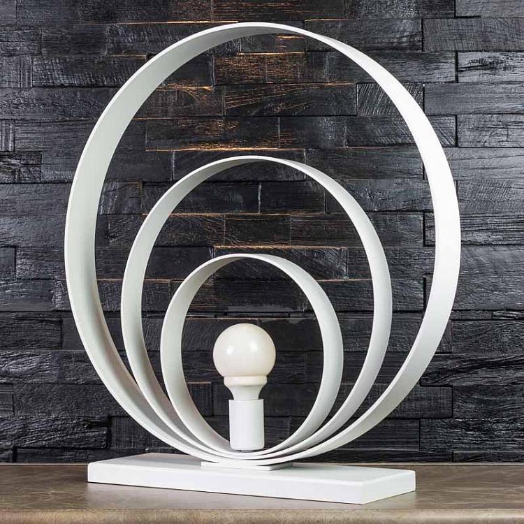 L1 Loop Table Lamp Iron White