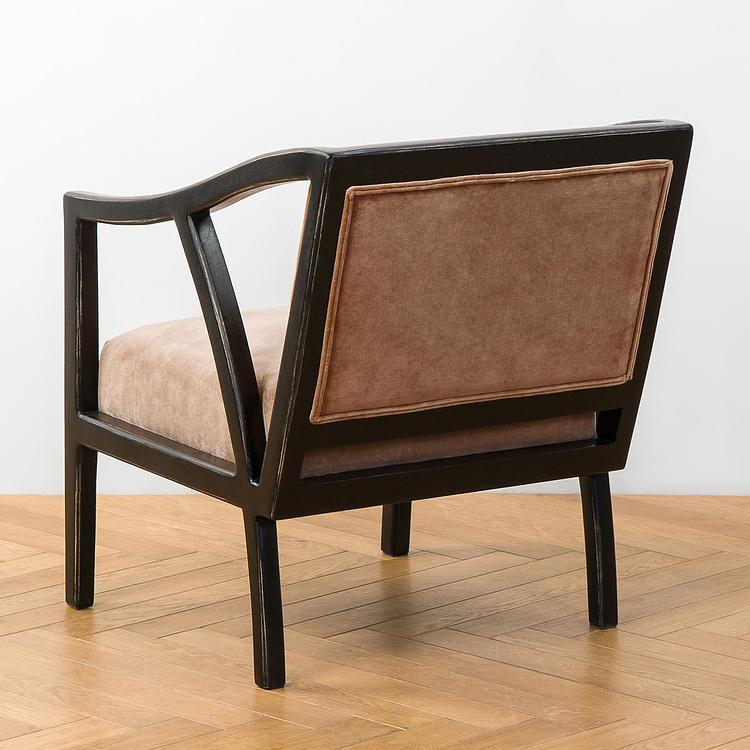 Кресло бархатное Сафари Embroidered Armchair