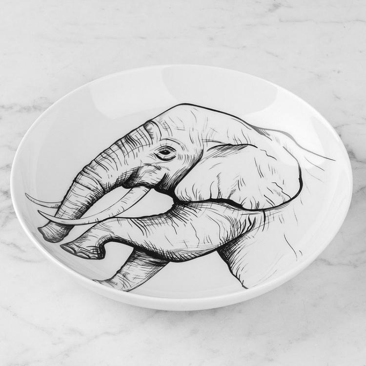 Глубокая тарелка Слон Elephant Deep Plate