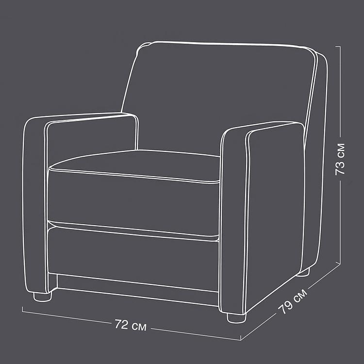 Кресло Curby Chair натуральная кожа Napinha Graphite - ракурс 14