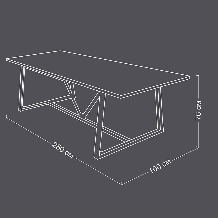 Обеденный стол Hestia Dining Table мрамор Black Polished Marble - ракурс 9