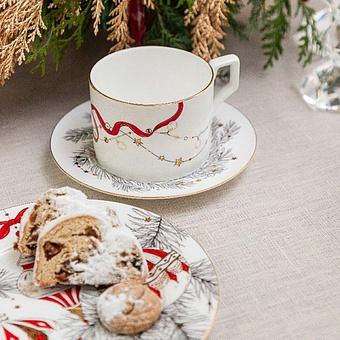 Чайная пара New Year Pine Tea Cup And Saucer