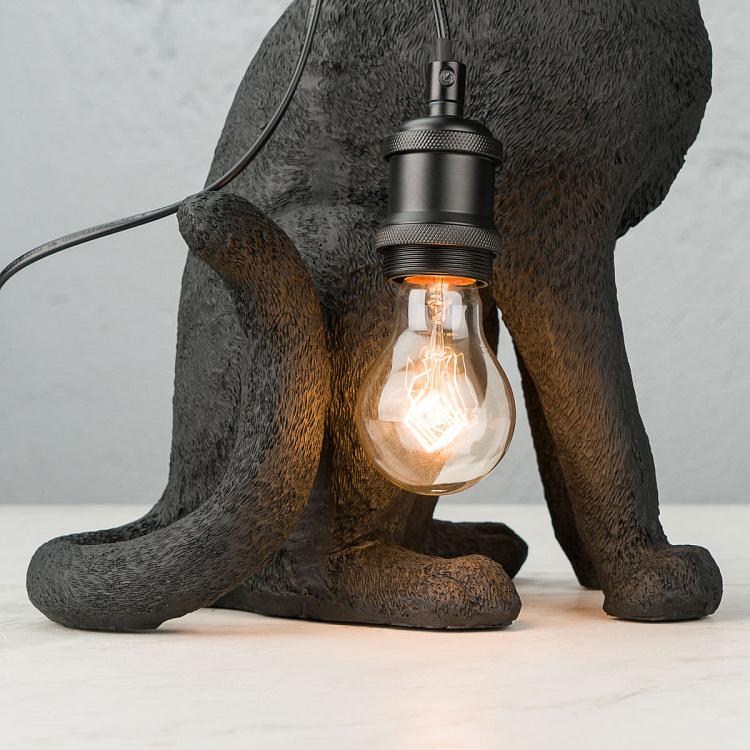 Настольная лампа с чёрной кошкой Шушу Table Lamp Chouchou Black