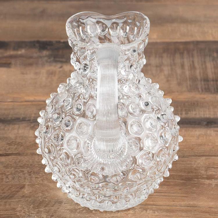 Прозрачный кувшин Диамант, M Pitcher Hobnail Clear Medium