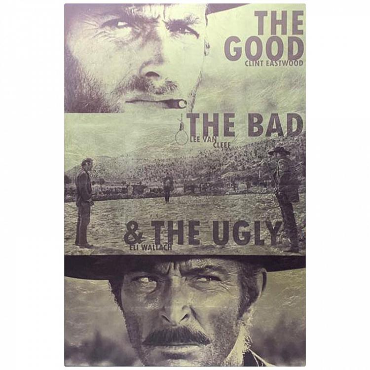 Картина Хороший, плохой, злой, золотая поталь The Good, The Bad And The Ugly Gold