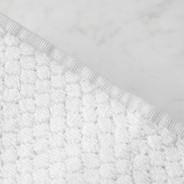 Белое махровое полотенце для рук и лица Пунто 50x90 см Punto Hand Towel White 50x90 cm