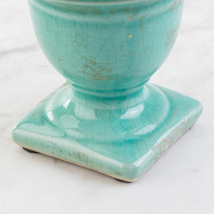Бирюзовая ваза Медичи, S Medicis Vase Aqua Green Small