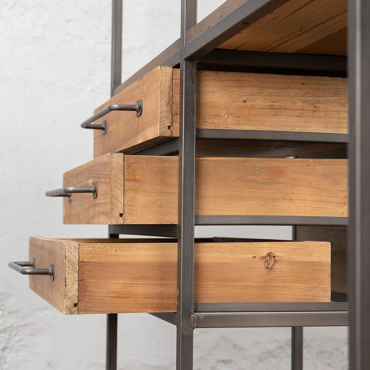 Стеллаж из кедра с ящиками Cedar Shelf With Drawers