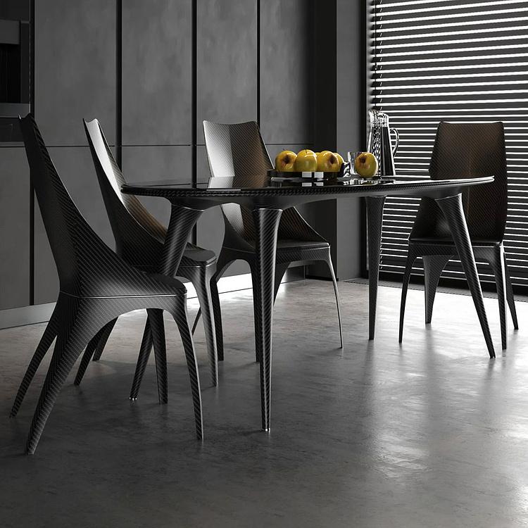 Обеденный стол из карбона Орбита Orbita Dining Table